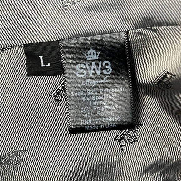 SW3 Bespoke GRAY SUEDE LEATHER-LOOK FAUX MOTO BIKER JACKET Size Large - Picture 12 of 14